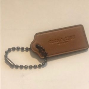 Coach leather key chain